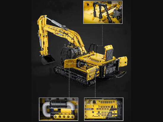 Technical building blocks set 1702-pieces Excavator 1:20 movable pieces ZA5253