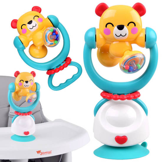 Teddy bear rattle 2in1 Suction cup for chair ZA4535