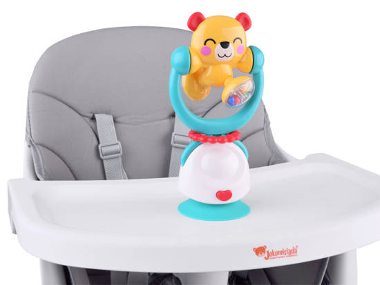 Teddy bear rattle 2in1 Suction cup for chair ZA4535