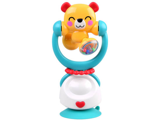 Teddy bear rattle 2in1 Suction cup for chair ZA4535