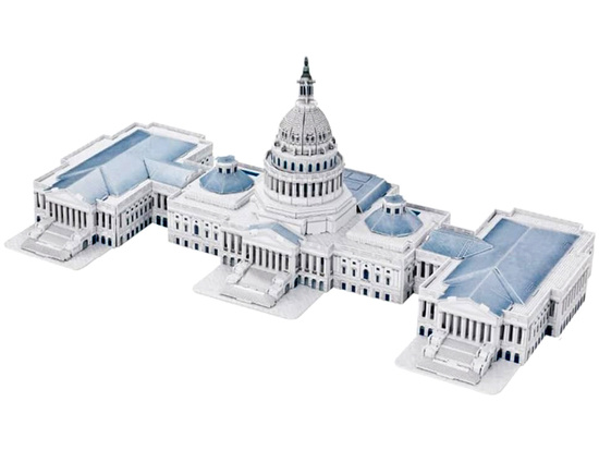 The Capitol Hill 3D Puzzle 132-pieces 3D Puzzle ZA5400