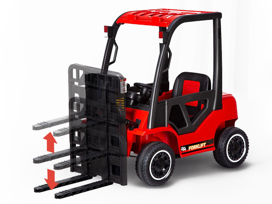 The car is powered by a battery FORKLIFT TRUCK with a remote control PA0255