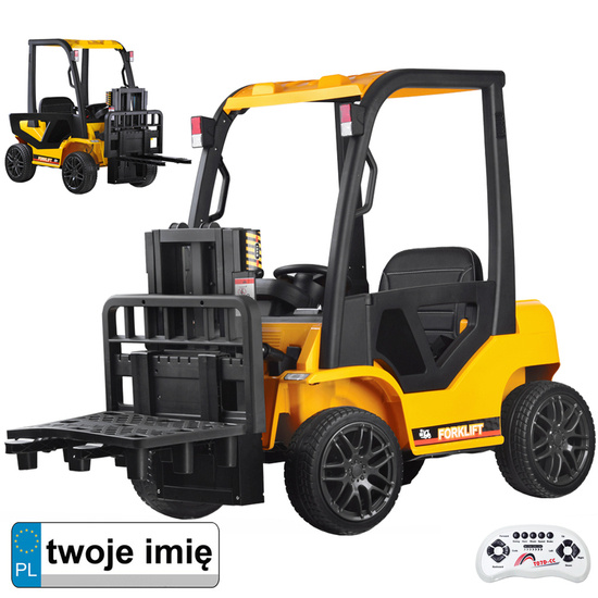 The car is powered by a battery FORKLIFT TRUCK with a remote control PA0255