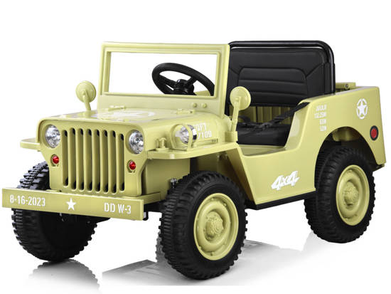 The car is powered by the Military Willys battery + PA0263 remote control