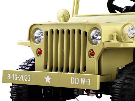 The car is powered by the Military Willys battery + PA0263 remote control