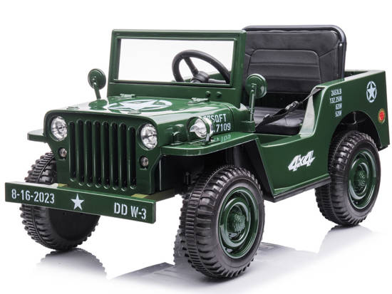 The car is powered by the Military Willys battery + PA0263 remote control