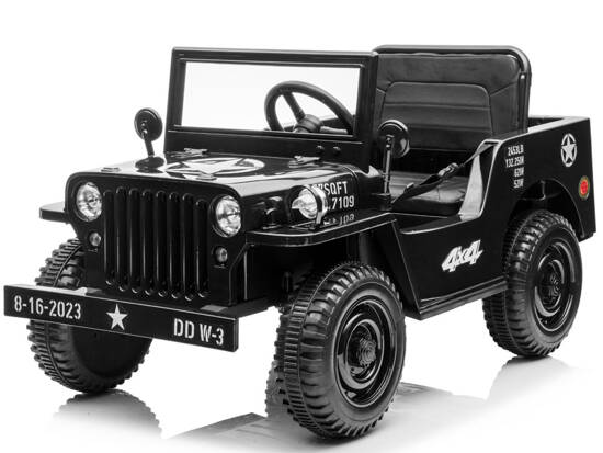 The car is powered by the Military Willys battery + PA0263 remote control