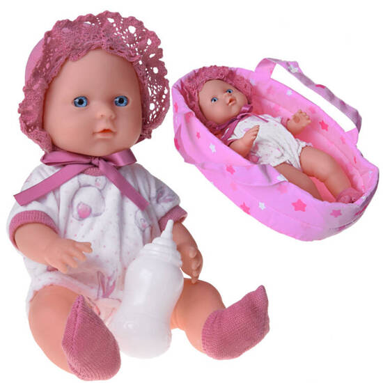 The doll in the carrier, the doll drinks and pees ZA5155