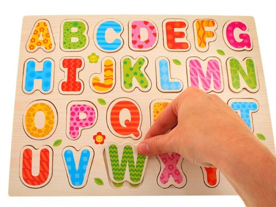 The letters ALPHABET wooden puzzle TA0056
