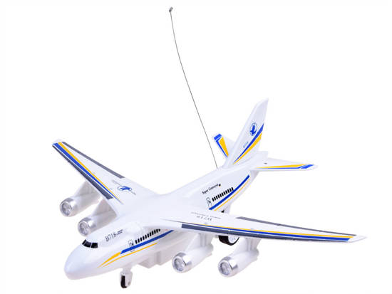 The remote-controlled plane operates on the RC0574
