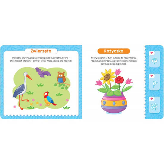 Toddler quiz with stickers from 3 years old KS0605