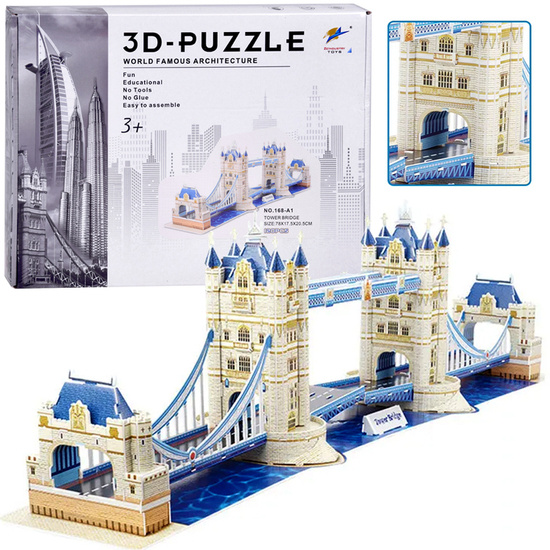 Tower Bridge 3D Puzzle 120 Pieces Spatial Puzzle London ZA5399