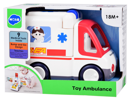 Toy car Ambulance interactive patient ZA4540