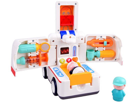 Toy car Ambulance interactive patient ZA4540