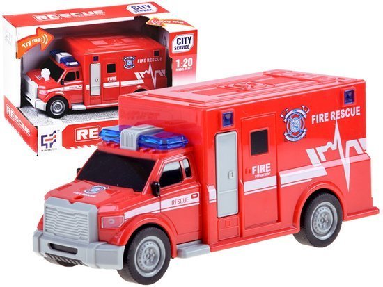 Toy car Fire brigade sound light ZA3221