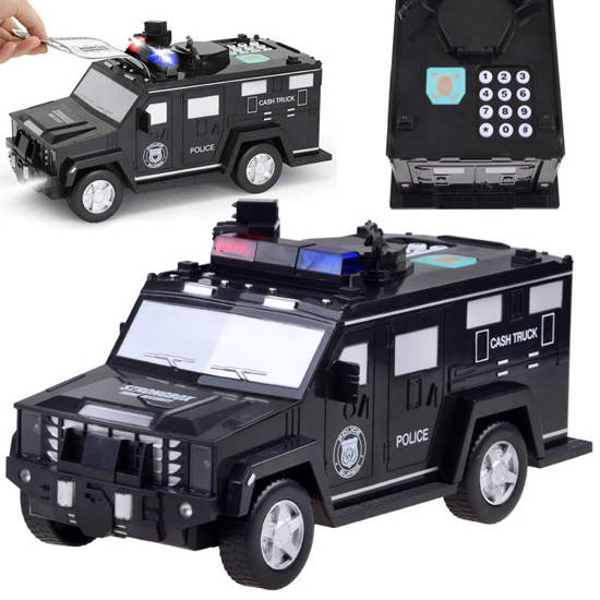 Toy car Police Piggy bank ATM Safe ZA3705