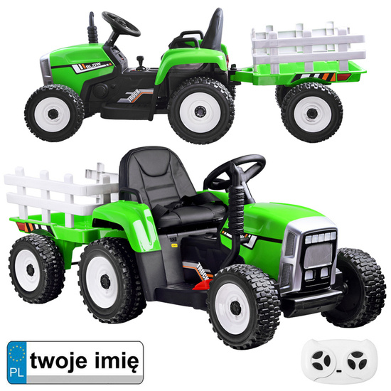 Tractor with a trailer for a battery + PA0242 remote control