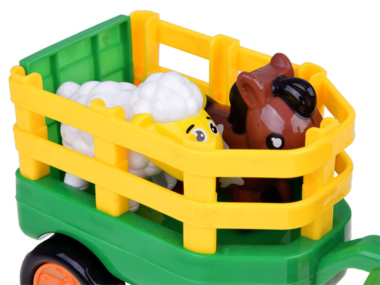 Tractor with trailer Farmer and animals sound + light ZA5390