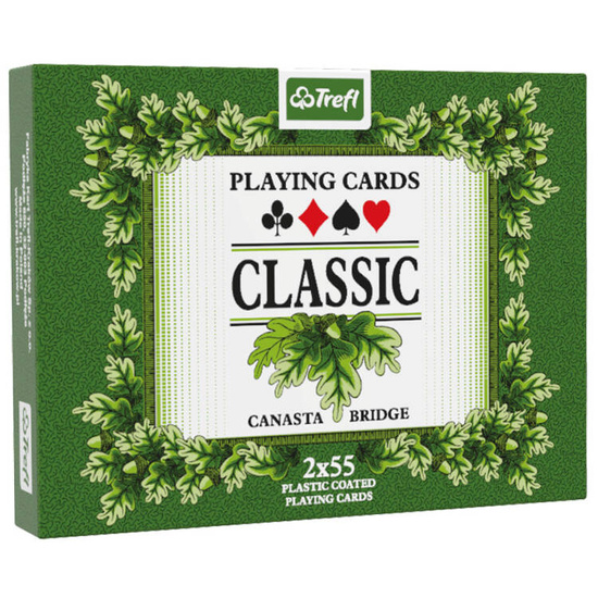 Trefl classic deck of cards Playing cards - Classic 2 x 55 KS0166