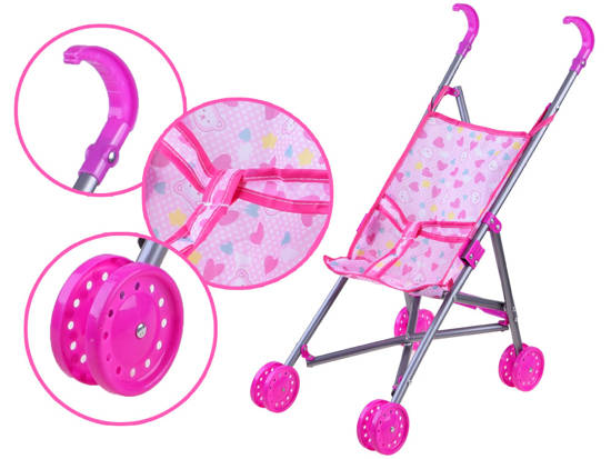 Trolley, cot, chair 5-in-1, set for doll ZA3995