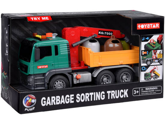 Truck Educational Garbage Truck + Garbage Bins Sound ZA5230