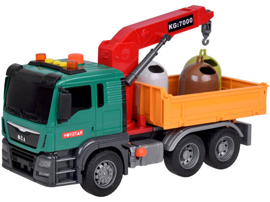 Truck Educational Garbage Truck + Garbage Bins Sound ZA5230