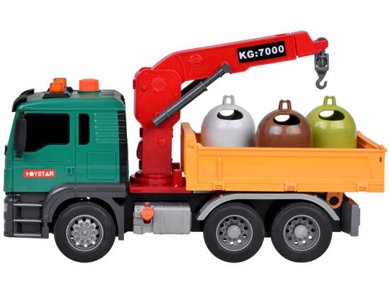 Truck Educational Garbage Truck + Garbage Bins Sound ZA5230