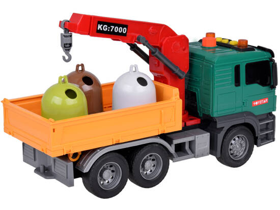 Truck Educational Garbage Truck + Garbage Bins Sound ZA5230