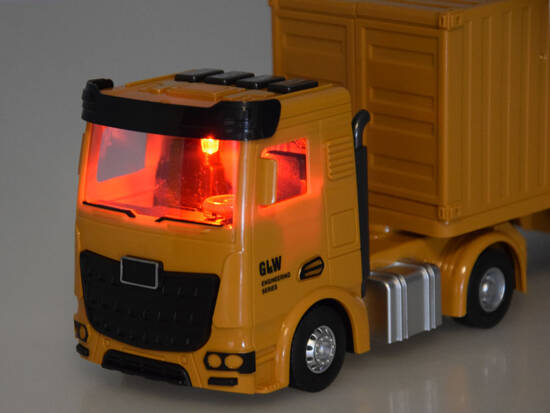 Truck with container - lights and sound ZA5065