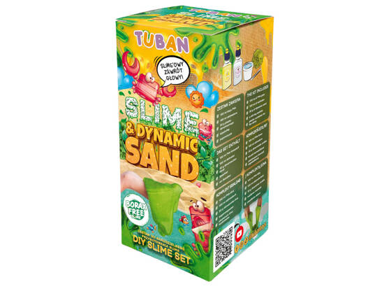 Tuban Set of green Slime and sand dynamic creative toy ZA4983