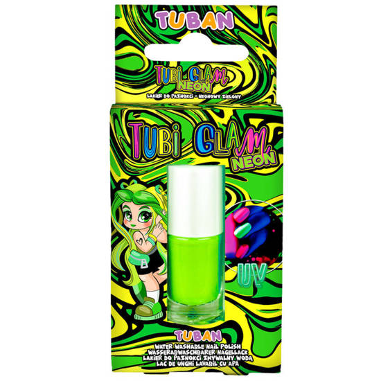 Tubi Glam nail polish GREEN NEON ZA4177