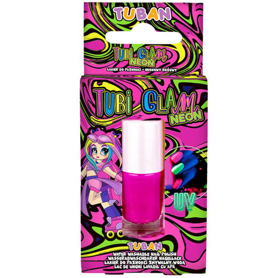 Tubi Glam nail polish NEON PINK ZA4176