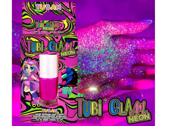 Tubi Glam nail polish NEON PINK ZA4176