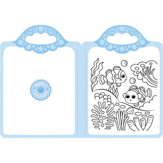 Underwater world. A coloring book with stickers. KS0710