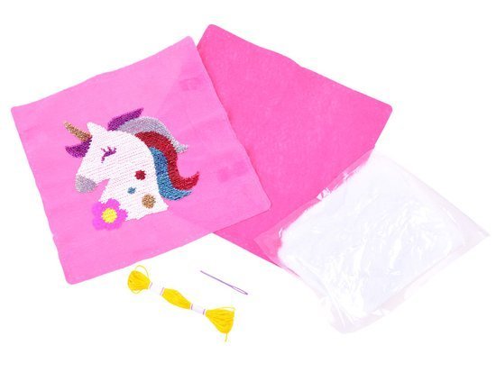 Unicorn pillow in sequins do-it-yourself ZA3213