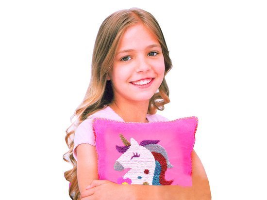 Unicorn pillow in sequins do-it-yourself ZA3213