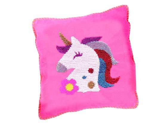 Unicorn pillow in sequins do-it-yourself ZA3213