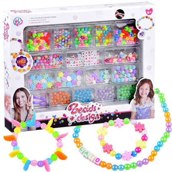 Various BEADS bracelets, letters, stars ZA3984