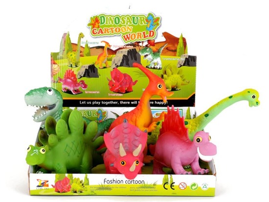 Very soft rubber squeaky dinosaur toy ZA0902