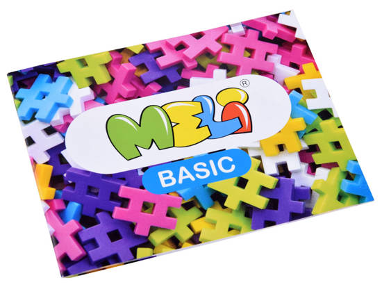 WAFLE blocks Meli Basic Pink 600 pieces 50030