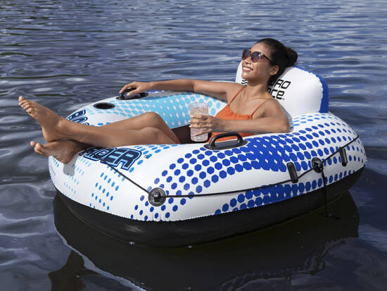 Wheel with backrest canopy Bestway inflatable pontoon 123cm 43725