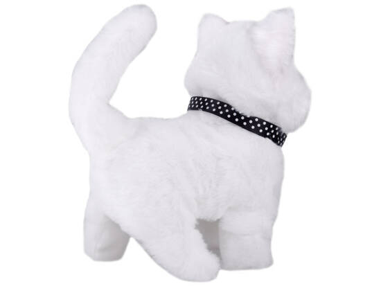 White adorable interactive kitten moves, walks, meows ZA4654 BI