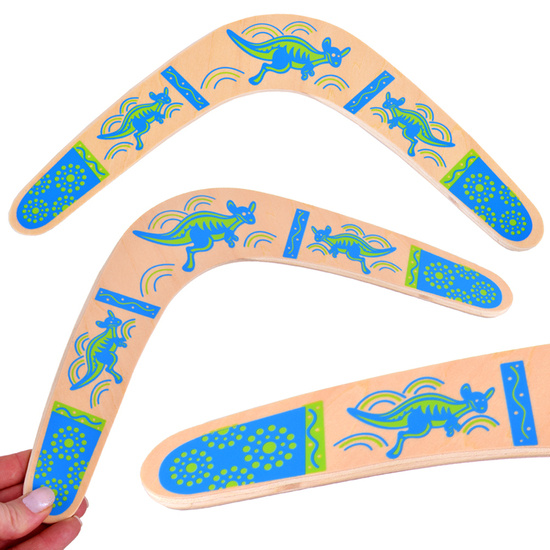 Wooden Boomerang Toy. Fun, long throw, throw and catch SP0746