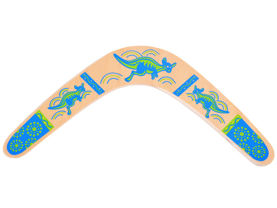 Wooden Boomerang Toy. Fun, long throw, throw and catch SP0746