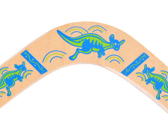 Wooden Boomerang Toy. Fun, long throw, throw and catch SP0746