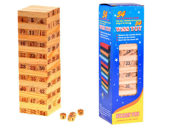 Wooden blocks JENGA shaken TOWER GR0189