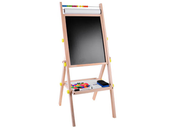 Wooden board 3in1 easel, chalk, felt-tip pens TA0096