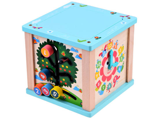 Wooden educational cube SORTER blocks ZA3820