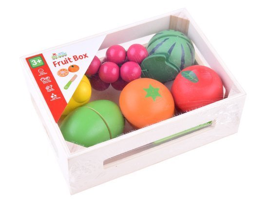Wooden fruit for cutting in a box ZA3567