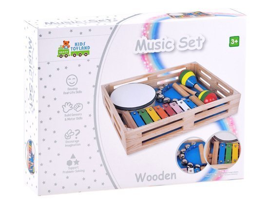 Wooden instrument set 4in1 toy IN0134